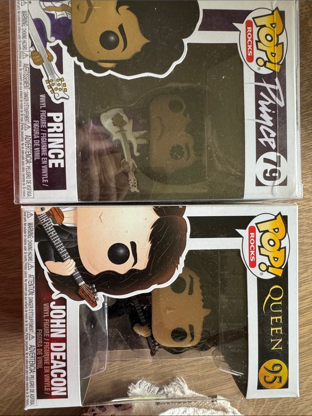 Funko Pop! Rocks Prince (Purple) & John Deacon (Black) Vinyl Figures - Duo